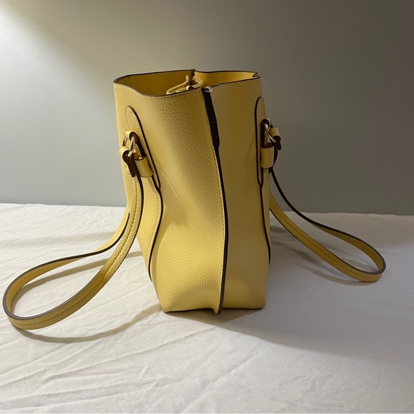 Nanette Lepore Large Yellow Faux Leather Purse - Picture 4 of 9